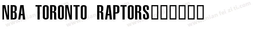 NBA Toronto Raptors字体转换
